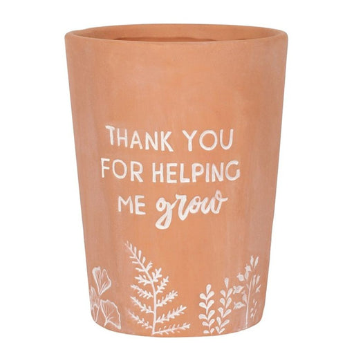 Thank You For Helping Me Grow Terracotta Plant Pot - The Gift Cabin UK