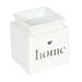 White Home Cut Out Oil Burner - The Gift Cabin UK