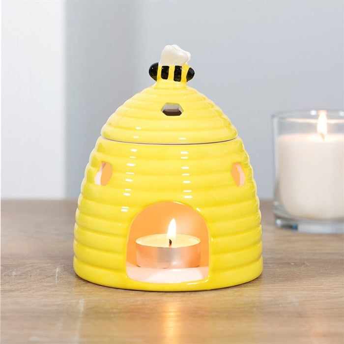 Yellow Beehive Oil Burner - The Gift Cabin UK