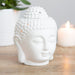 White Buddha Head Oil Burner - The Gift Cabin UK