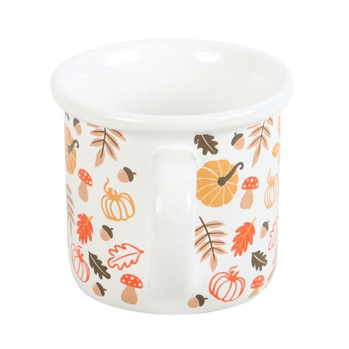 Autumn Leaves and Pumpkins Mug - The Gift Cabin UK