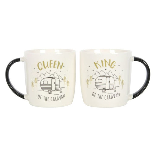 King and Queen Couples Caravan Mug Set - The Gift Cabin UK