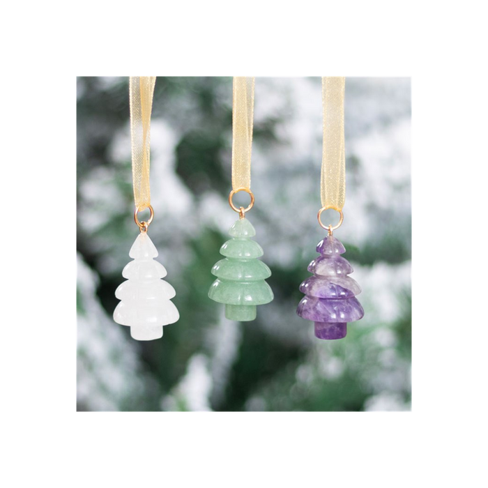 Set of 3 Crystal Christmas Tree Decorations - The Gift Cabin UK