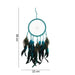 Turquoise Peacock Feather Dreamcatcher - The Gift Cabin UK