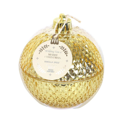 11cm Gold Bauble Candle - The Gift Cabin UK