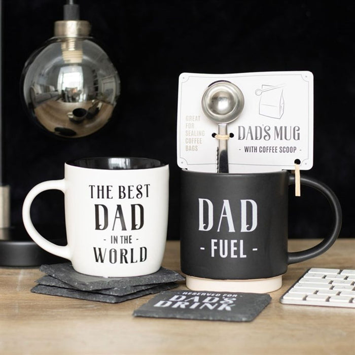 Dad Fuel Mug and Coffee Scoop Clip - The Gift Cabin UK