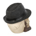 Skull Ornament with Trilby Hat - The Gift Cabin UK