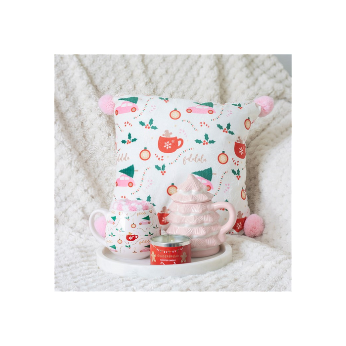 Pink Christmas Tree Shaped Mug - The Gift Cabin UK