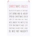 30cm Christmas Rules Metal Hanging Sign - The Gift Cabin UK