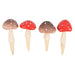 Set of 4 Mini Mushroom Plant Pot Pals - The Gift Cabin UK