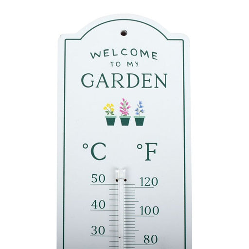 Welcome to My Garden Wall Thermometer - The Gift Cabin UK