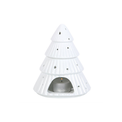 White Christmas Tree Oil Burner - The Gift Cabin UK