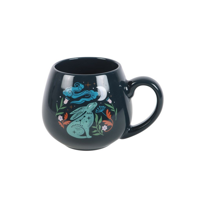 Midnight Hare Rounded Mug - The Gift Cabin UK