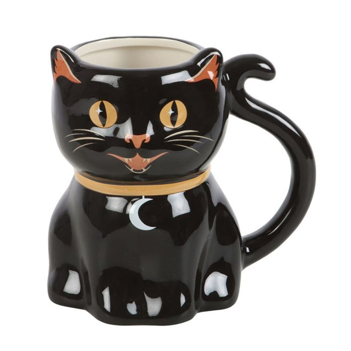 Spooky Black Cat Shaped Mug - The Gift Cabin UK