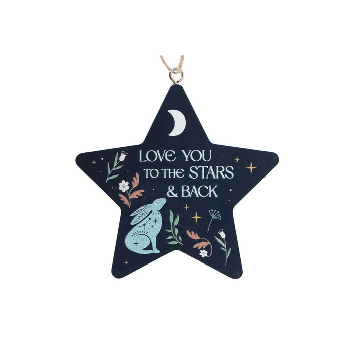 Love You to the Stars and Back Hare Hanging Decoration - The Gift Cabin UK