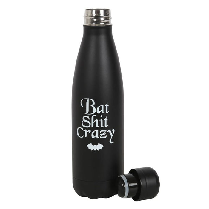 Bat Shit Crazy Metal Water Bottle - The Gift Cabin UK