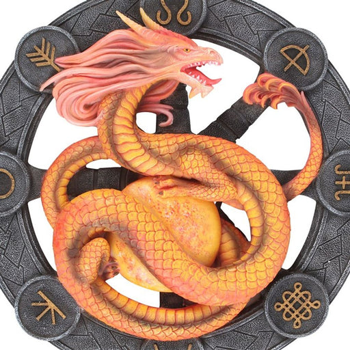 Litha Dragon Resin Wall Plaque by Anne Stokes - The Gift Cabin UK