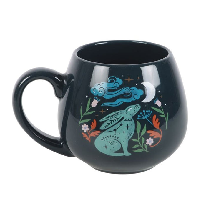 Midnight Hare Rounded Mug - The Gift Cabin UK