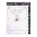 Amethyst Crystal Moon Necklace on Greeting Card - The Gift Cabin UK