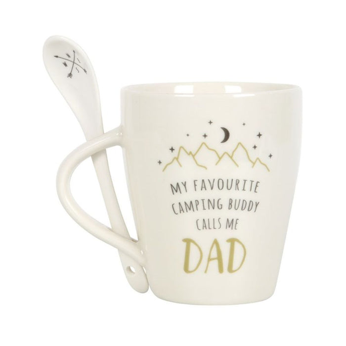 Dad Camping Buddy Mug and Spoon Set - The Gift Cabin UK