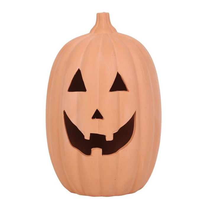 23cm Terracotta Pumpkin Ornament - The Gift Cabin UK