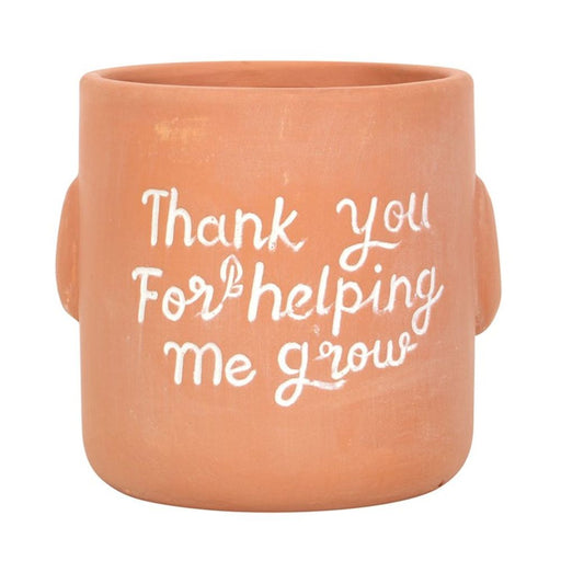 Thank You For Helping Me Grow Sitting Plant Pot Pal - The Gift Cabin UK