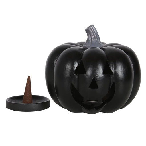 Black Pumpkin Incense Cone Holder - The Gift Cabin UK