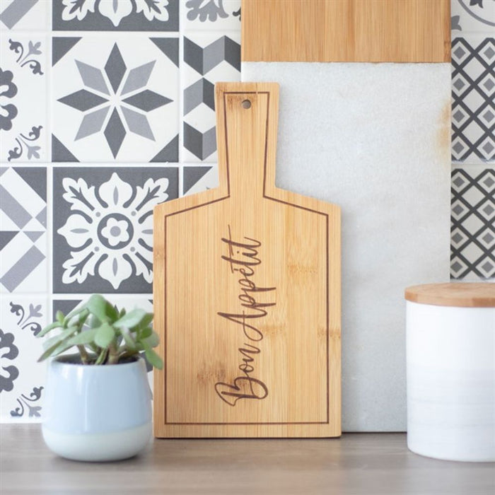 Bon Appétit Bamboo Serving Board - The Gift Cabin UK