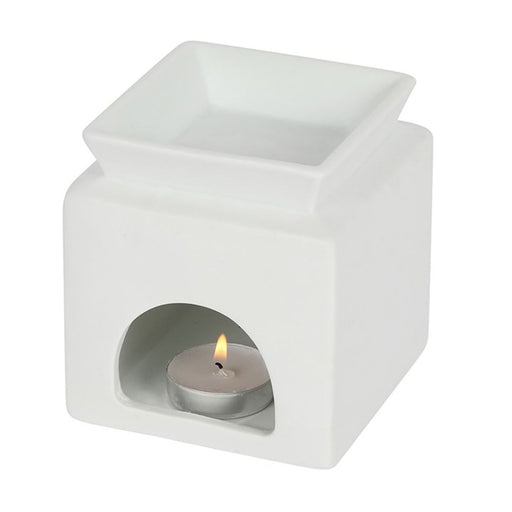 White Family Cut Out Oil Burner - The Gift Cabin UK