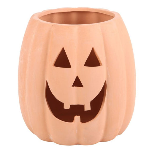 25cm Terracotta Cut Out Pumpkin Decoration - The Gift Cabin UK