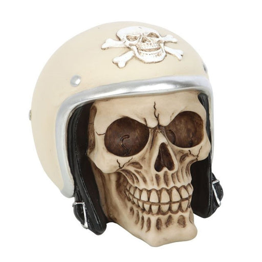 Skull Ornament with Helmet - The Gift Cabin UK