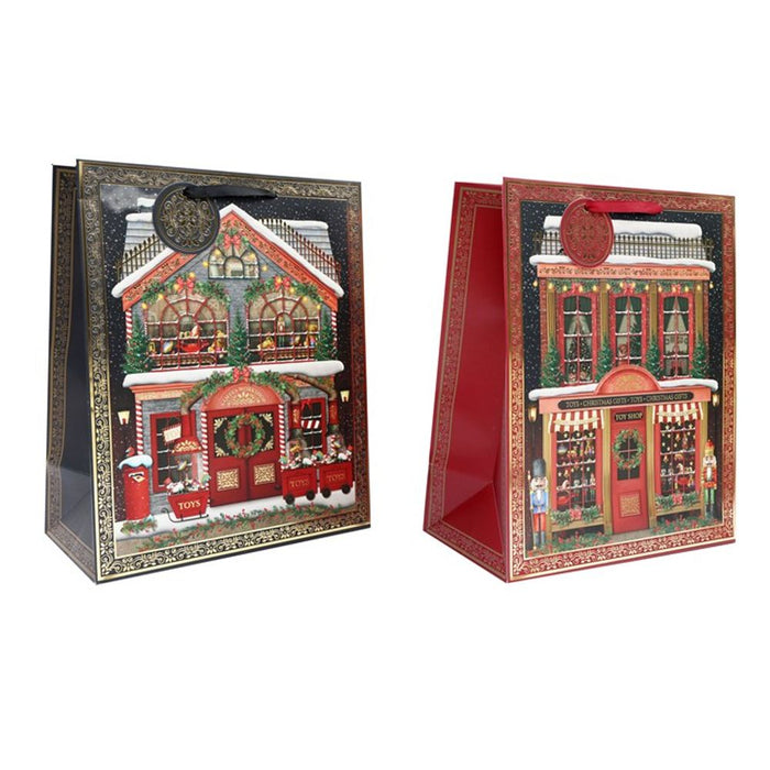 33cm Large Christmas Toy Shop Gift Bag - The Gift Cabin UK