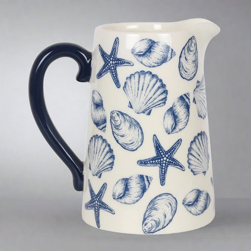 17cm Seashell Ceramic Flower Jug - The Gift Cabin UK