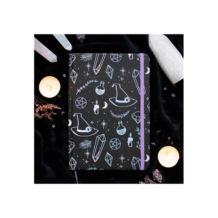 Crystal Witch Print A5 Notebook - The Gift Cabin UK