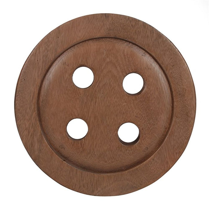 26cm Children's Wooden Button Stool - The Gift Cabin UK