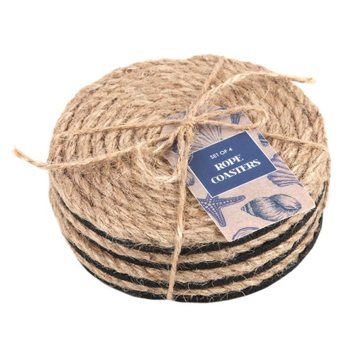 Coastal Charm Rope Coaster Set - The Gift Cabin UK