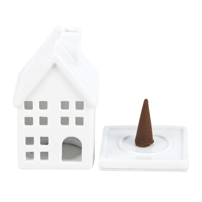 White House Incense Cone Holder - The Gift Cabin UK