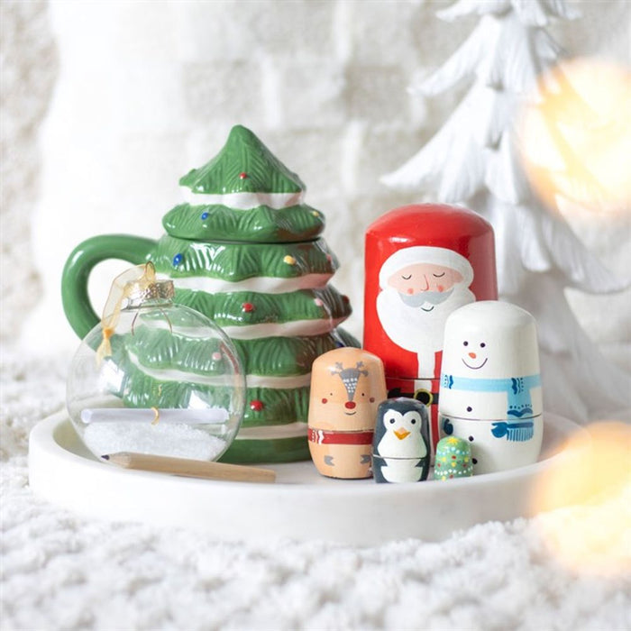 Green Christmas Tree Shaped Mug - The Gift Cabin UK