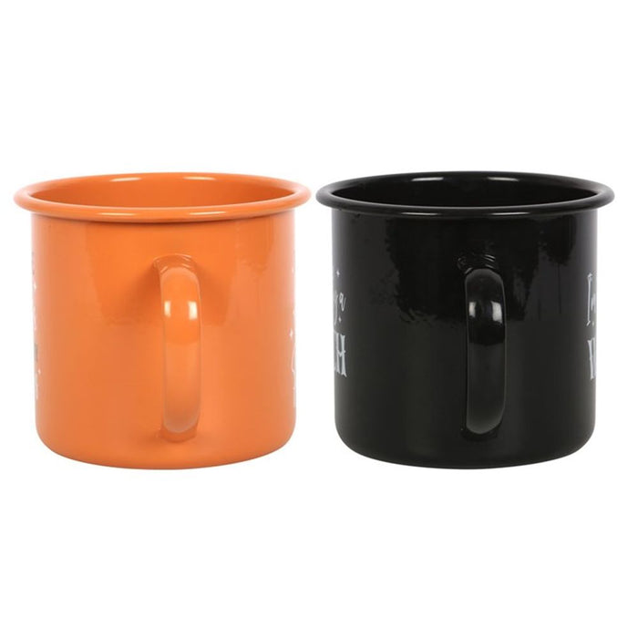 Set of 2 Witchy Enamel Mugs - The Gift Cabin UK