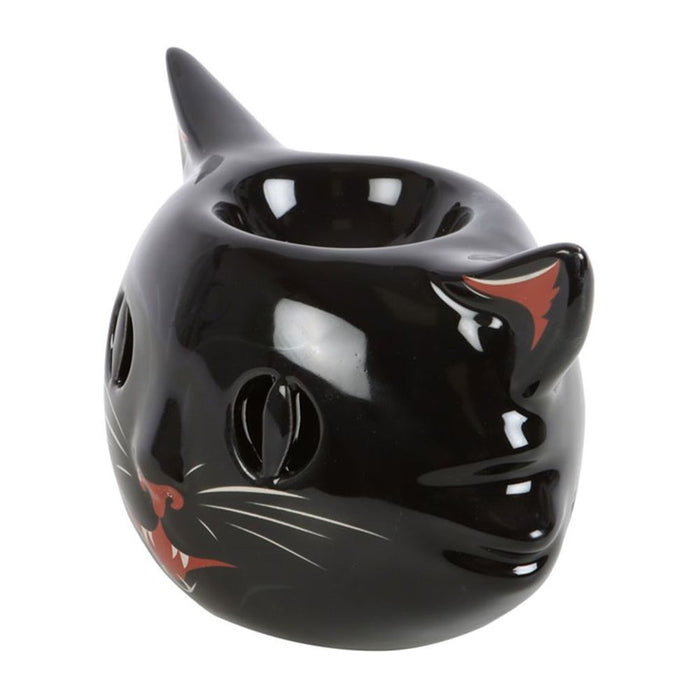 Spooky Black Cat Oil Burner - The Gift Cabin UK