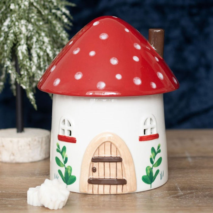 Mushroom House Oil Burner and Wax Warmer - The Gift Cabin UK