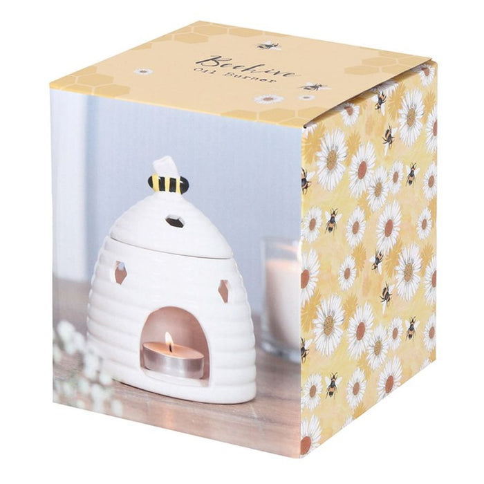 White Beehive Oil Burner - The Gift Cabin UK