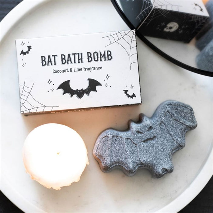 Bat Shaped Coconut & Lime Bath Bomb - The Gift Cabin UK