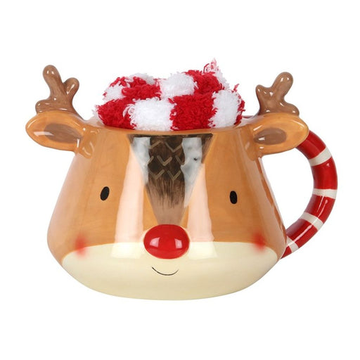 Reindeer Mug and Socks Set - The Gift Cabin UK