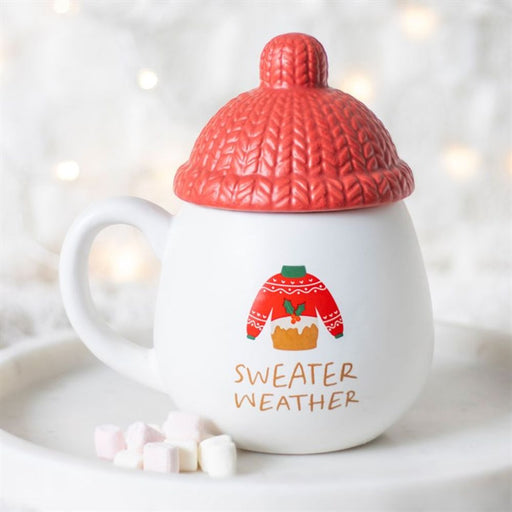 Sweater Weather Lidded Mug - The Gift Cabin UK