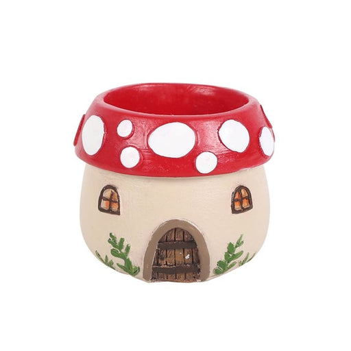 Mushroom House Resin Tealight Holder - The Gift Cabin UK