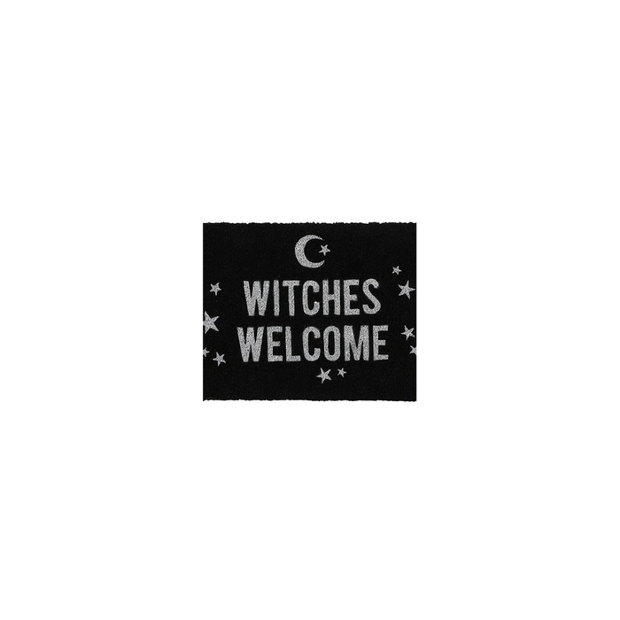 Black Witches Welcome Doormat - The Gift Cabin UK