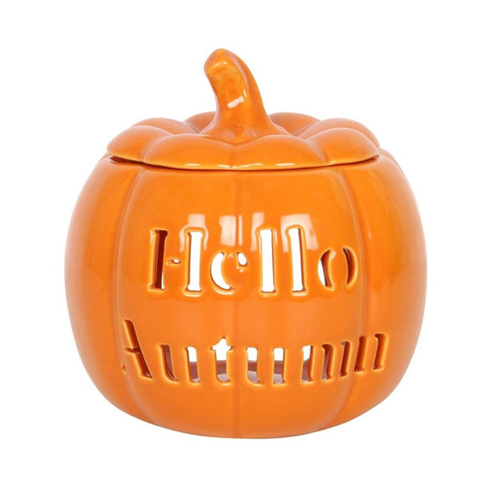 Hello Autumn Pumpkin Oil Burner - The Gift Cabin UK