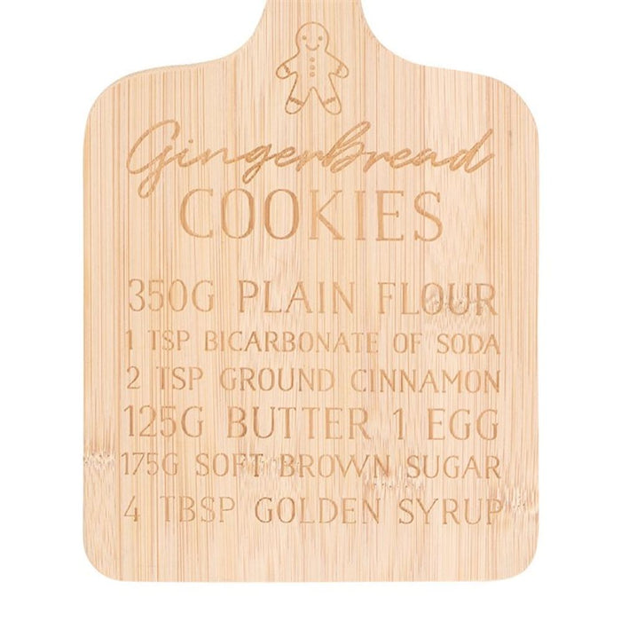 Gingerbread Cookies Bamboo Serving Board - The Gift Cabin UK