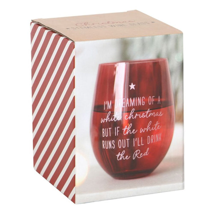 Dreaming of a White Christmas Stemless Glass - The Gift Cabin UK